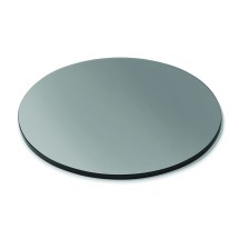 Rosseto SG005 Round Black Tempered Glass Surface 20&quot; x 20&quot;