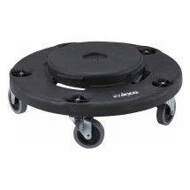 Winco DLR-18 Round Plastic Trash Can Dolly 18&quot;