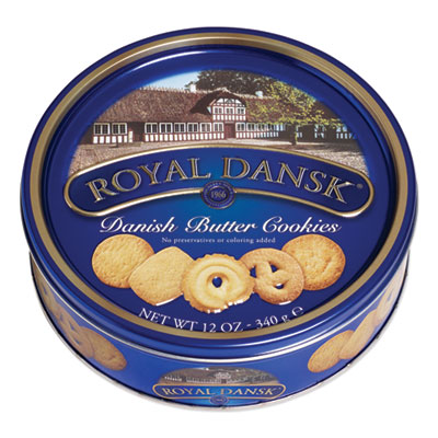 Royal Dansk Danish Butter Cookies, 12 oz Tin