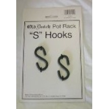 Old Dutch International 112GU 2 1/2&quot; Graphite Pot Rack &quot;S&quot; Hooks, Set of 2