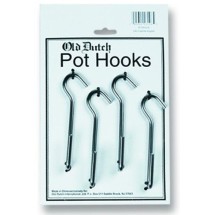 Old Dutch International 108SNA 4 3/4&quot; Satin Nickel Angled Pot Rack Hooks, Set of 4