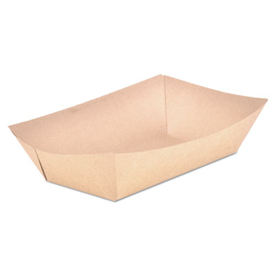 Paper Food Trays, 5 lb., Brown Kraft, 500/Carton