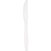 Dart Guildware Heavyweight White Plastic Knives, 1000/Carton