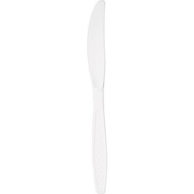 Dart Guildware Heavyweight White Plastic Knives, 1000/Carton