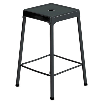 Safco Black Counter-Height Steel Stool 25