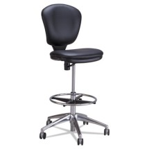 Safco Metro Black Acrylic Extended Height Swivel Chair