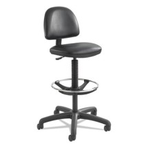 Safco Precision Black Fabric Extended Height Swivel Stool