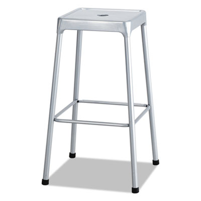 Safco Silver Bar-Height Steel Stool 29