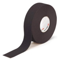 3M Safety-Walk Slip-Resistant Tread Rolls, Black, 1" x 60', 4 Rolls/Carton
