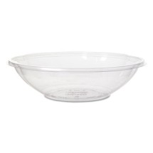 Salad Bowls with Lids, Clear, 64 oz, 9.5