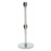 Aarco Products HS-27 Form-A-Line Crowd Control System Dual Retractable Belt, Satin