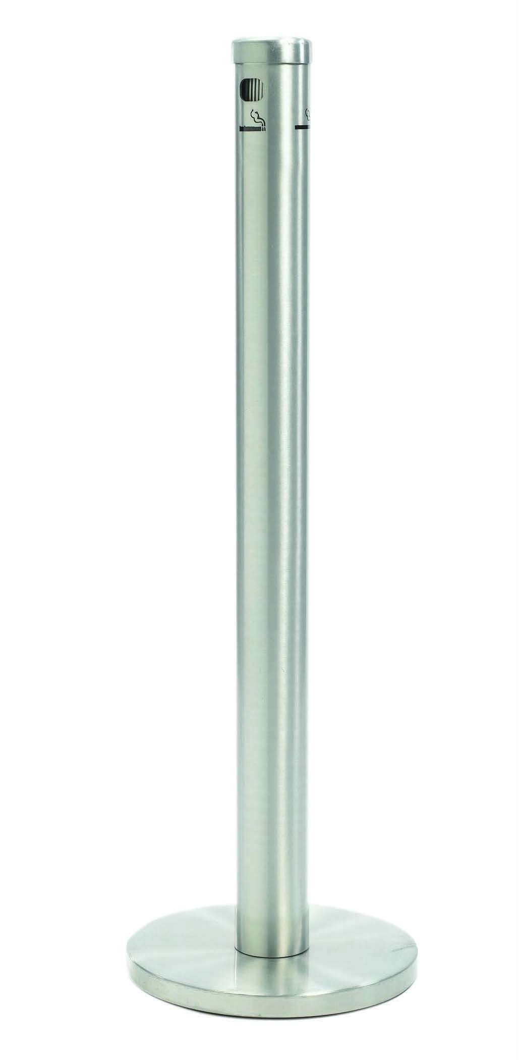 Aarco Products SS40F Satin Floor Standing Cigarette Receptacle