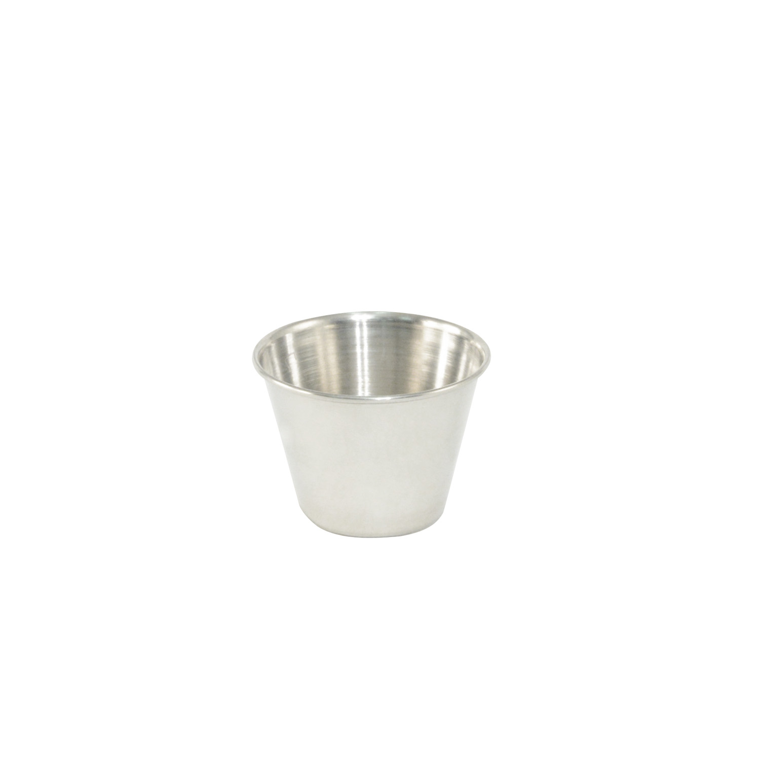 CAC China SSCP-25 Stainless Steel Sauce Cup 2.5oz - 1 dozen