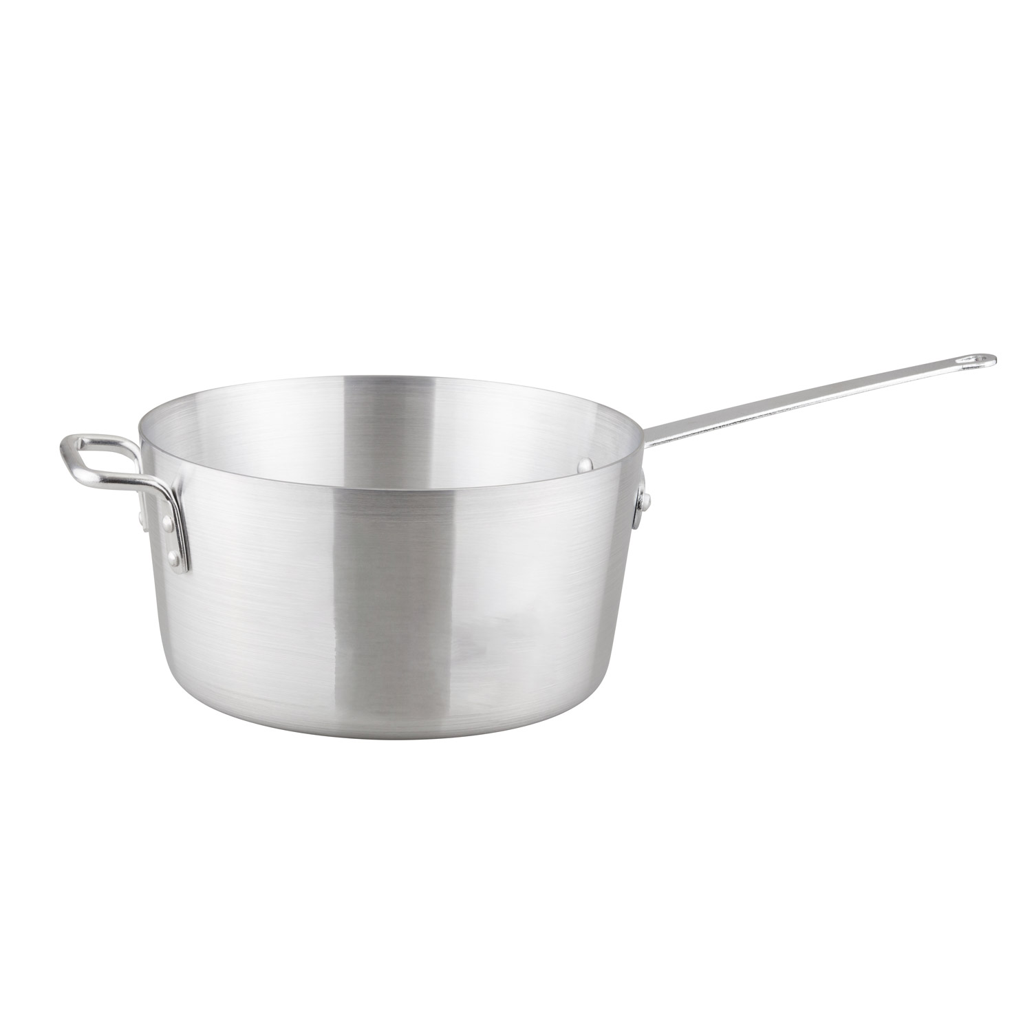 CAC China A9SA-3-10 Aluminum Sauce Pan with Helper Handle, 10 Qt.