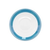 CAC China R-2-BLU Rainbow Blue Saucer, 6"