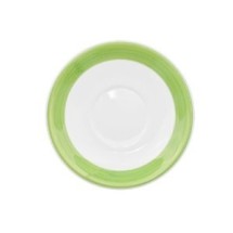 CAC China R-2-G Rainbow Green Saucer, 6&quot;