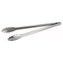 Winco UT-16HT Scalloped-Edge Extra Heavy Weight Stainless Steel Utility Tong 16&quot;