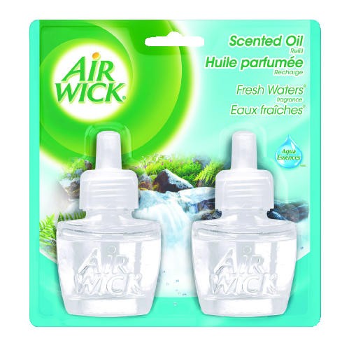 Air Wick Scented Oil Refill, Fresh Waters, 0.67 oz. 2/Pack