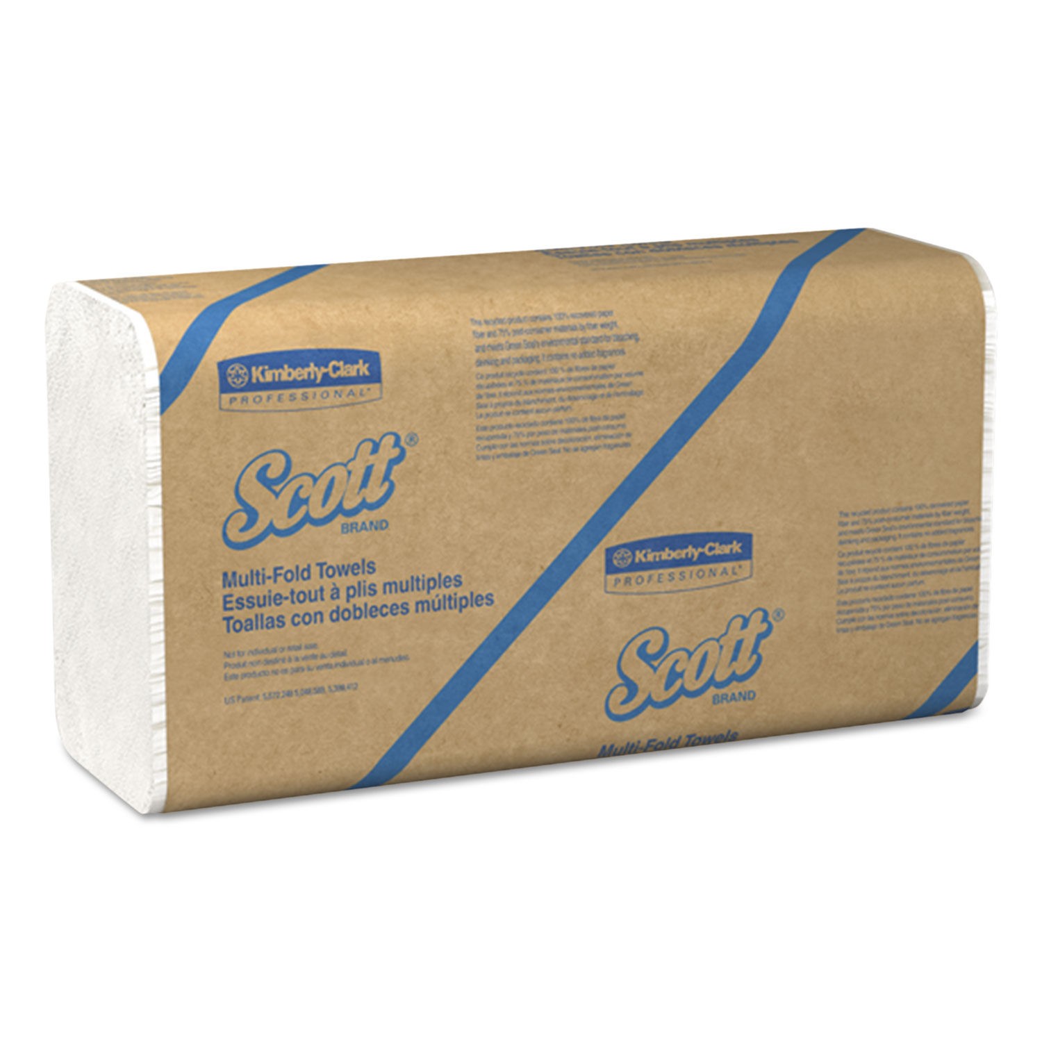 Scott Essential 100% Recycled Multi-Fold  Paper Towels  4000/Carton