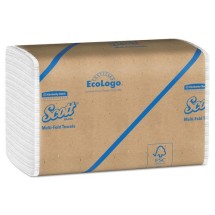 Scott Multi-Fold 100% Recycled Paper Towels, White, 4000/Carton