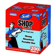 Scott Shop Towels, POP-UP Box, Blue, 200/Box, 8 Boxes/Carton