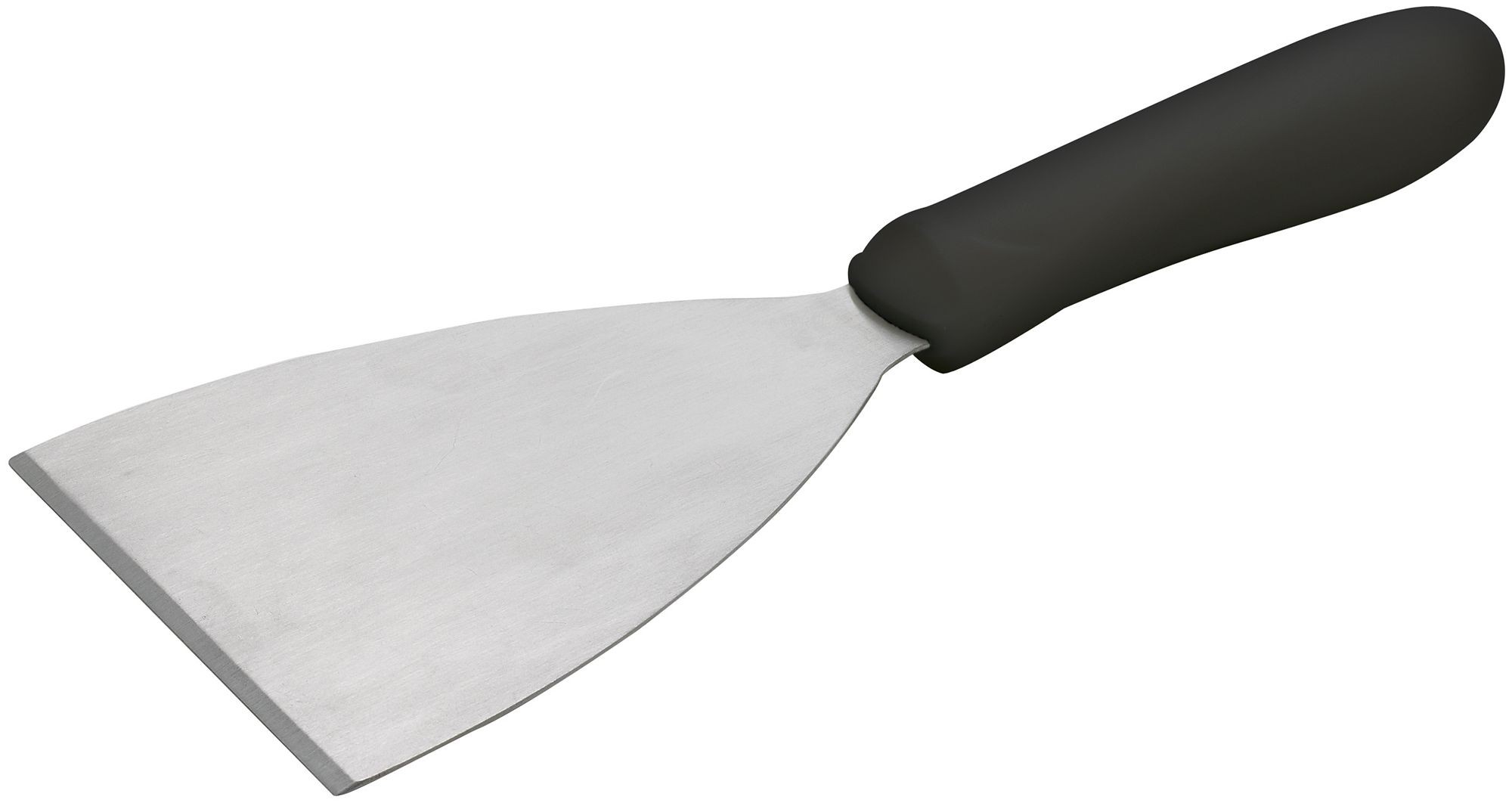 Winco TKP-40 Griddle Grill Scraper, 4-7/8" x 4" Blade, Black Polypropylene Handle