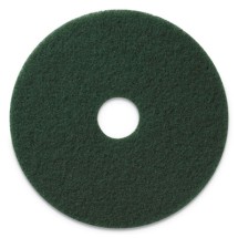 Scrubbing Pads, 20" Diameter, Green, 5/CT