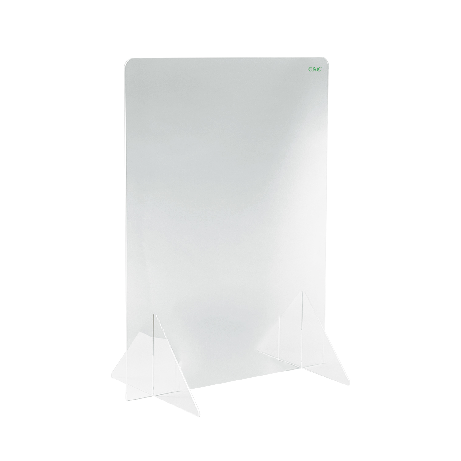 CAC China SHLD-2432N Self-Standing Acrylic Shield w/o Window 24" W x 32" H