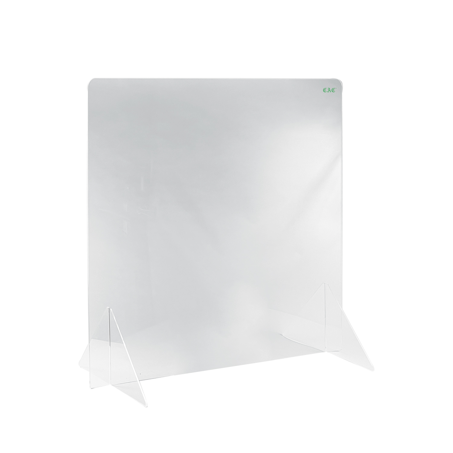 CAC China SHLD-3632N Self-Standing Acrylic Shield w/o Window 36" W x 32" H