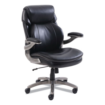 SertaPedic Cosset Mid-Back Black Executive Chair