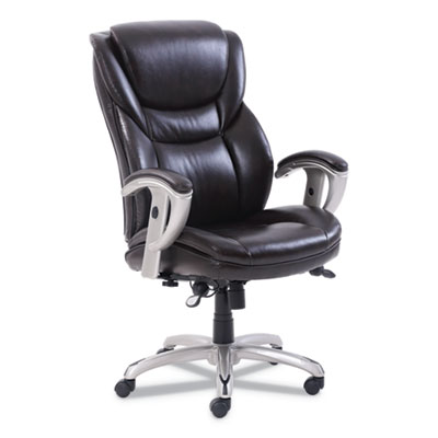 SertaPedic Emerson Brown Leather Executive Chair