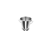 CAC China SMPL-35S Stainless Steel Mini Serving Pail with Smooth Handle 3 1/2&quot; Dia x 3 5/8&quot; H