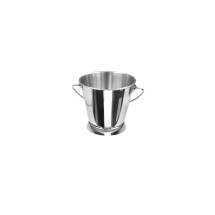 CAC China SMPL-4S Stainless Steel Mini Serving Pail with Smooth Handle 4&quot; Dia x 3-3/4&quot; H