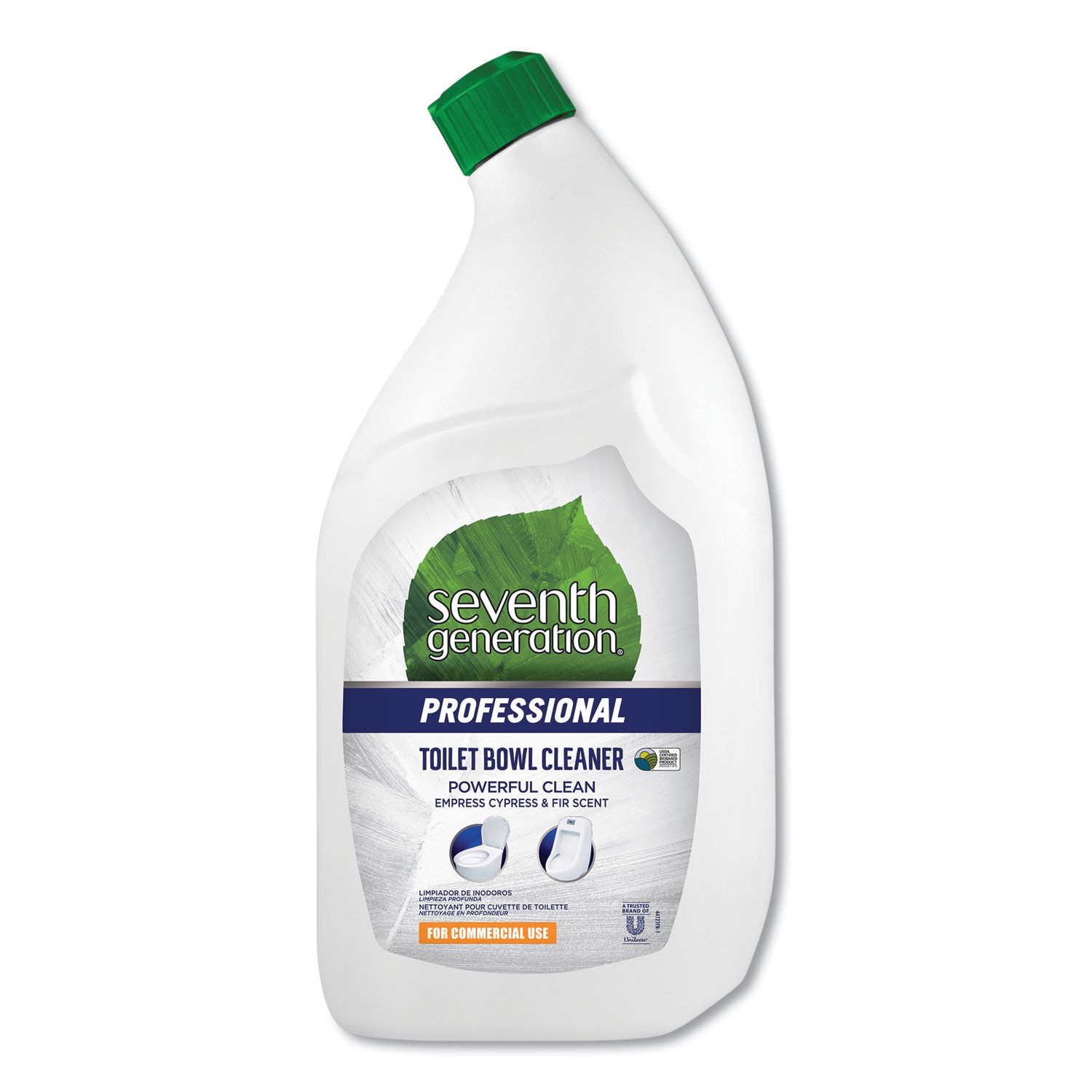 Seventh Generation Toilet Bowl Cleaner, Emerald Cypress and Fir, 32 oz Bottle, 8/Carton