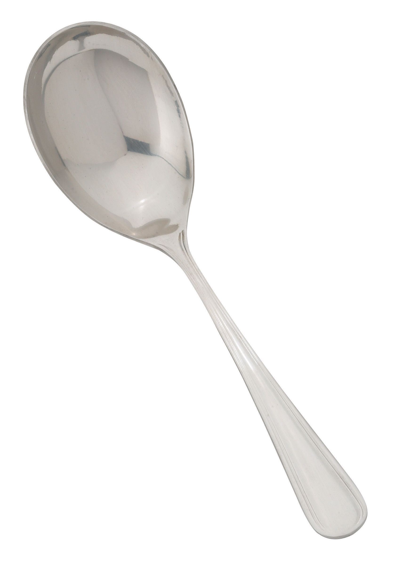 Winco 0030-21 Shangarila Stainless Steel Large Bowl Serving Spoon, 9" (12/Pack)