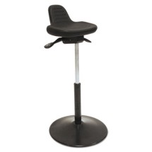 ShopSol Pneumatic Sit-Stand Black Stool