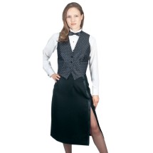 Henry Segal 6001 Side-Slit Black Skirt with Side Pocket
