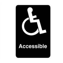 Franklin Machine Products  280-1129 Sign, Handicap (Blue, 6X9)