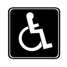 Franklin Machine Products  280-1128 Sign, Handicap (Blue 3X3)