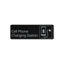 CAC China SCE3-CG10 Compliance Sign English &quot;Cell Phone Charging Station&quot; 9&quot; x 3&quot; H