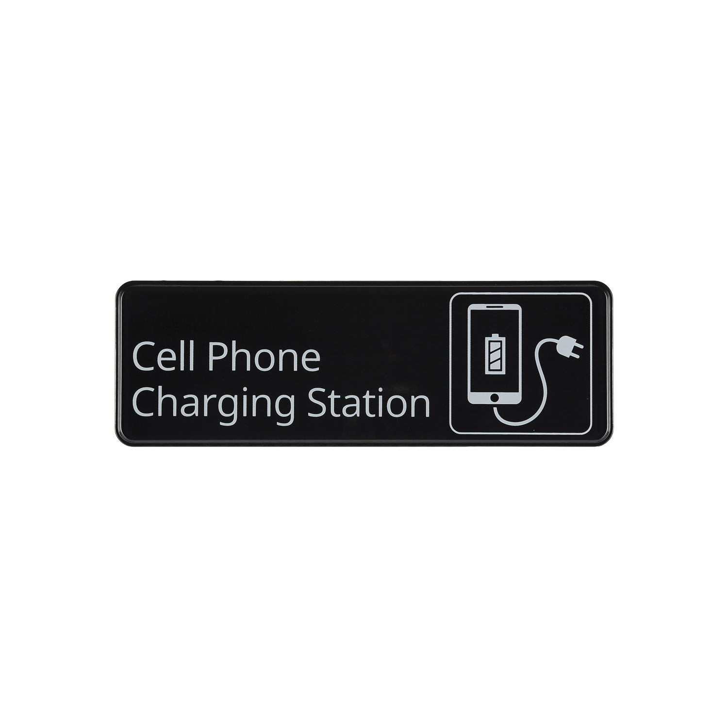 CAC China SCE3-CG10 Compliance Sign English "Cell Phone Charging Station" 9" x 3" H