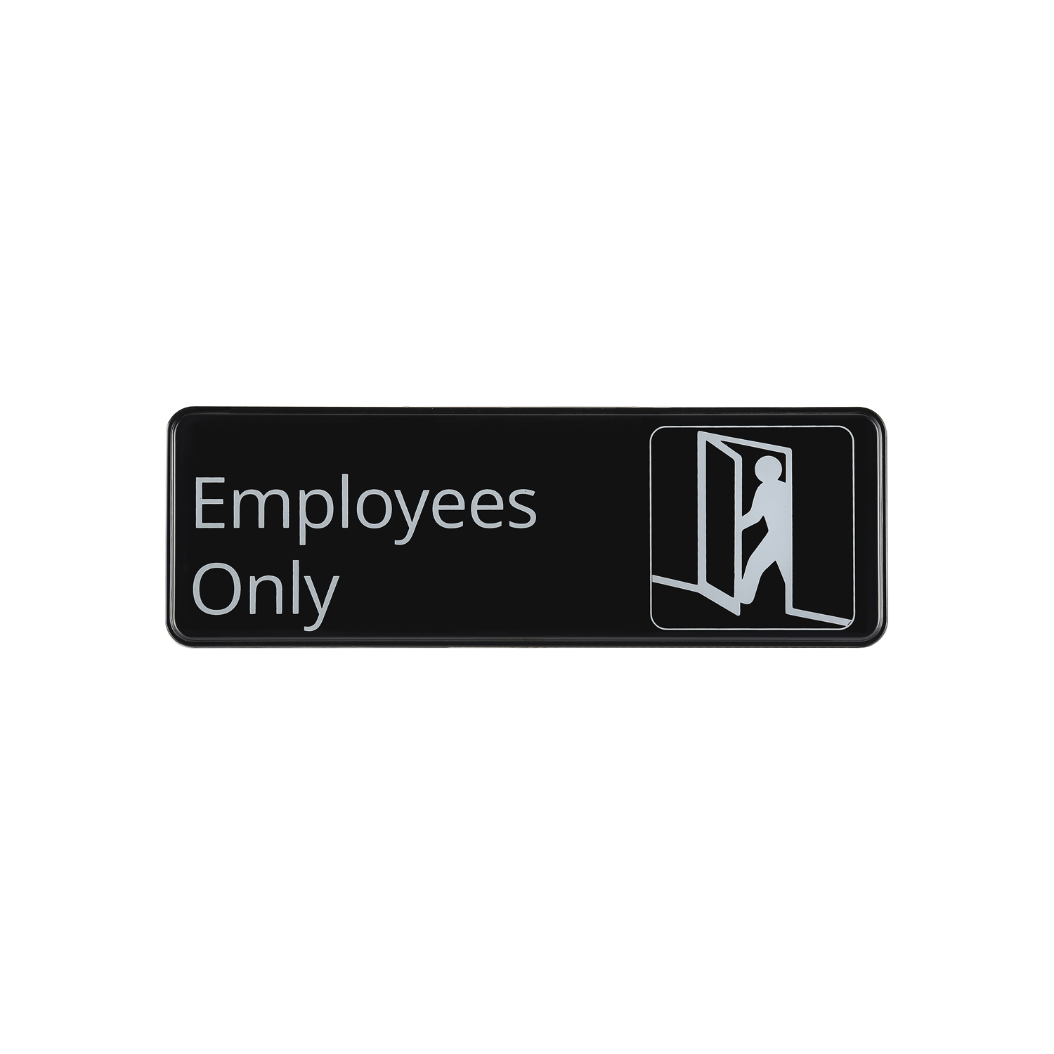 CAC China SCE3-EE05 Compliance Sign English "Employee Only" 9"x 3" H