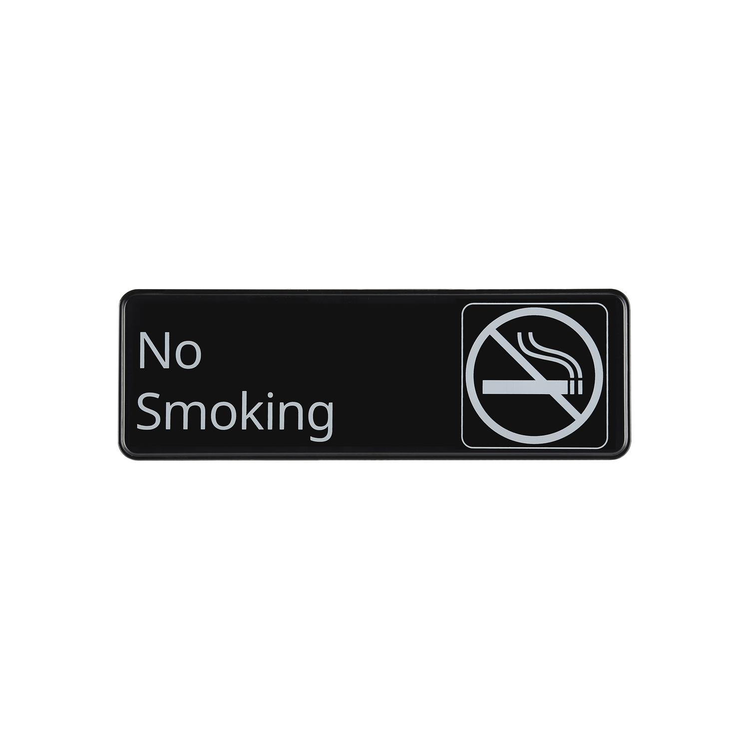 CAC China SCE3-NM17 Compliance Sign English "No Smoking" 9"x 3" H