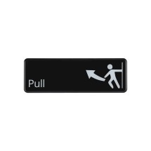 CAC China SCE3-PL02 Compliance Sign English &quot;Pull&quot; 9&quot;x 3&quot; H