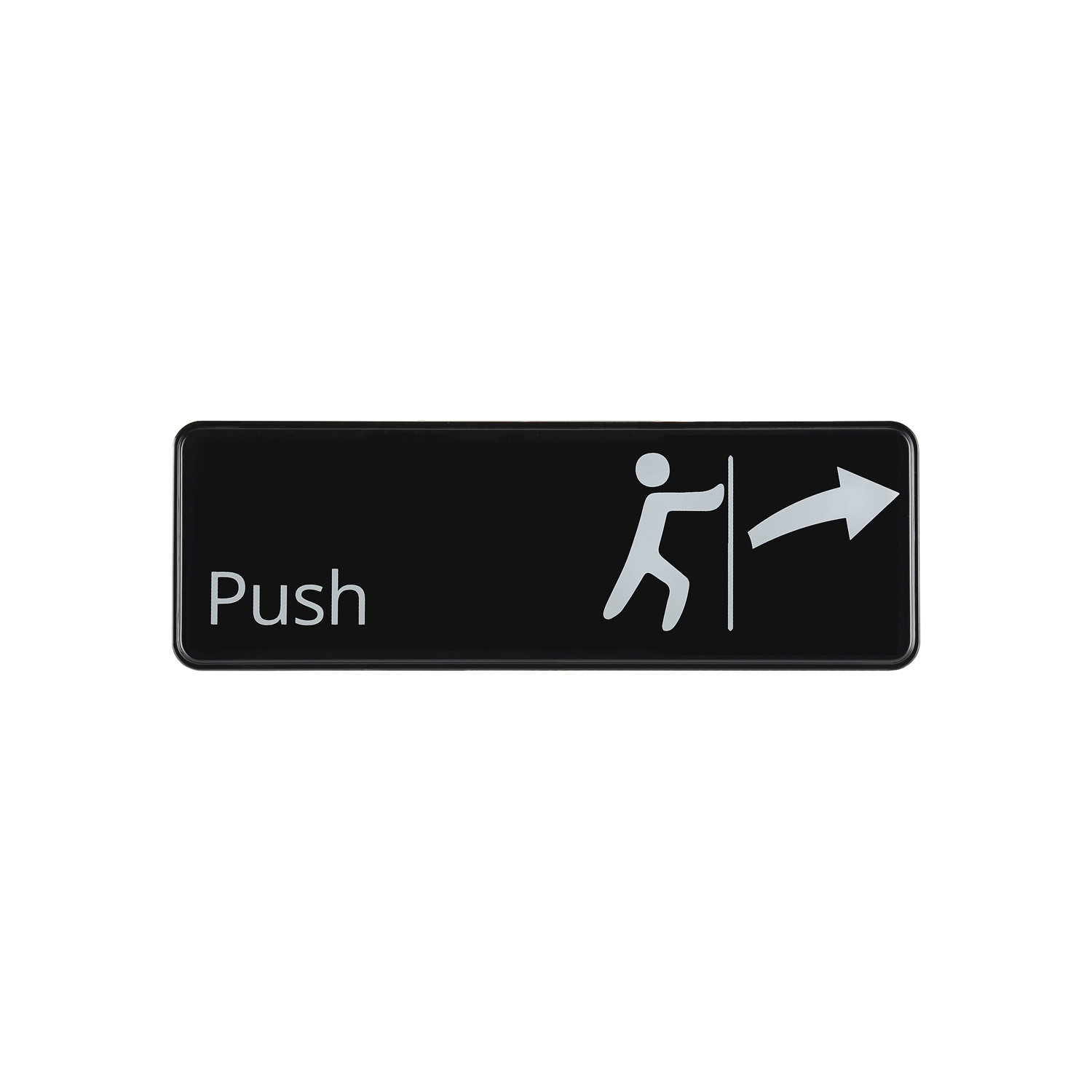CAC China SCE3-PS01 Compliance Sign English "Push" 9"x 3" H