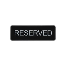 CAC China SCE3-RV04 Compliance Sign English &quot;Reserved&quot; 9&quot;x 3&quot; H