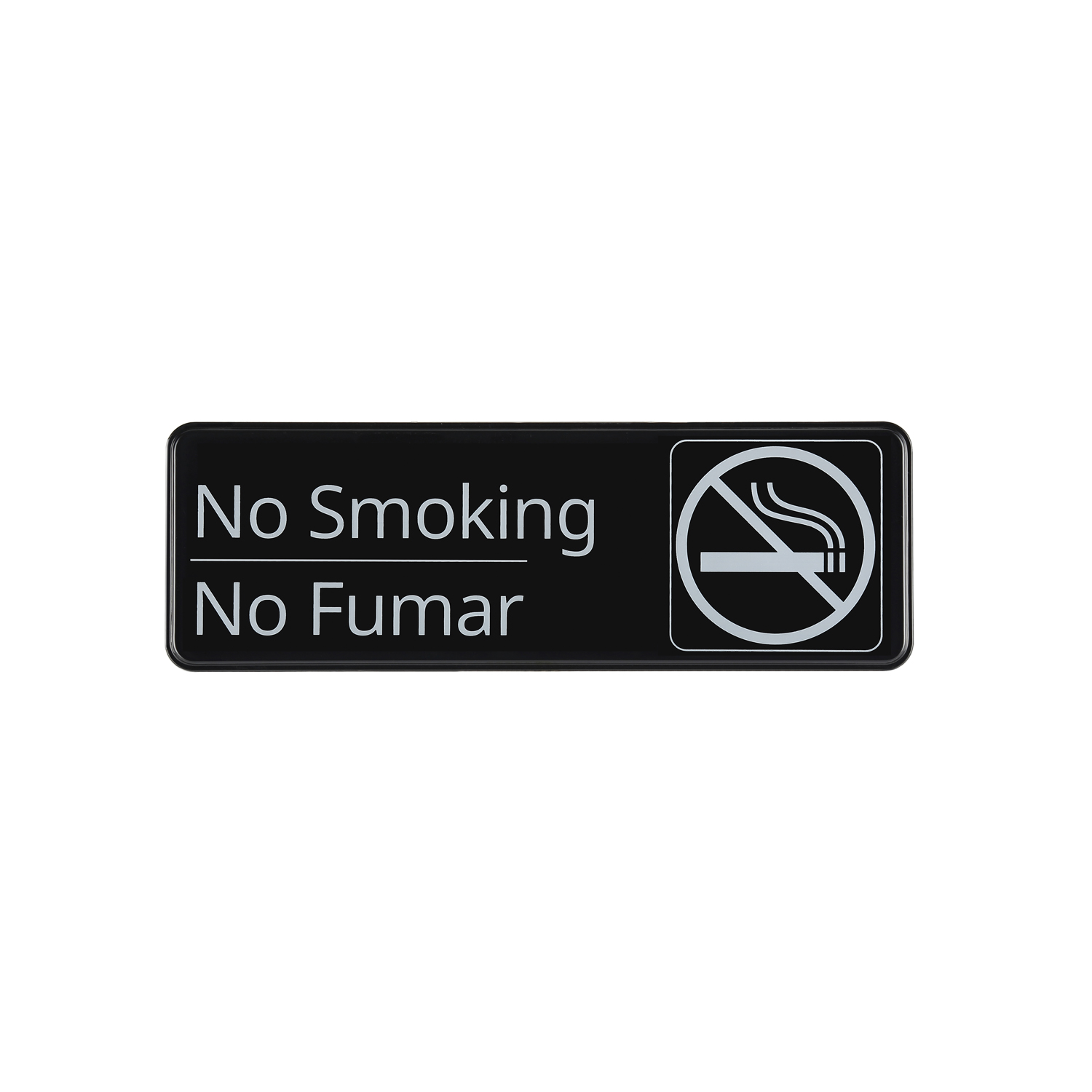 CAC China SCS3-NM06 Compliance Sign English/Spanish "No Smoking" 9"x 3" H
