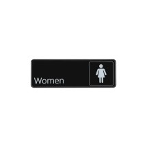 CAC China SCE3-WO27 Compliance Sign English &quot;Women&quot; 9&quot;x 3&quot; H
