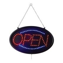 CAC China SLED-OP02 LED Sign &quot;OPEN&quot; Oval 3 Modes