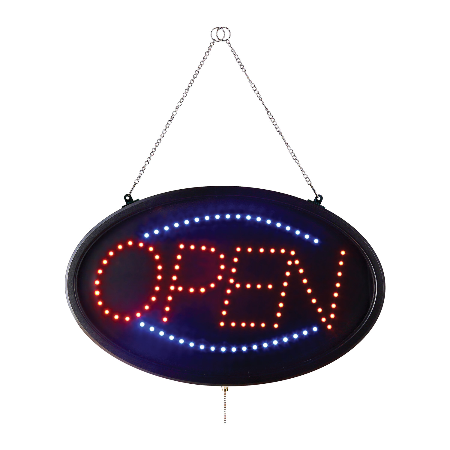 CAC China SLED-OP02 LED Sign "OPEN" Oval 3 Modes